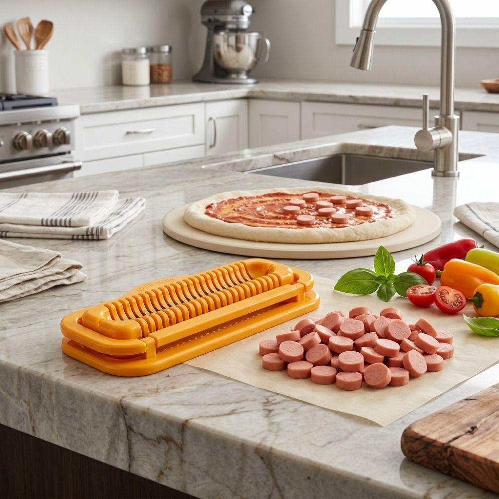 Efficient Banana Slicer Stainless Steel Hot Dog Slicer Practical Sausage Helper Food Preparation