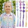 2pcs Synthetic Stage Painted Hair Ties Hair Extension Girls Wig Hairbands Daily