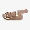 Minimalist Pu Leather Womens Fashion Belt With Gold Buckle For Casual Jeans Styling