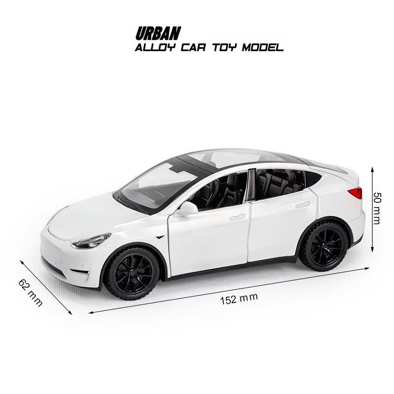 VKYA1 1/32 Tesla Cybertruck Modell 3 Modell S Modell X Modell Y Spielzeugauto Diecast Metall Off Road Sammlung Rückzieher Sound Licht Geschenk Junge