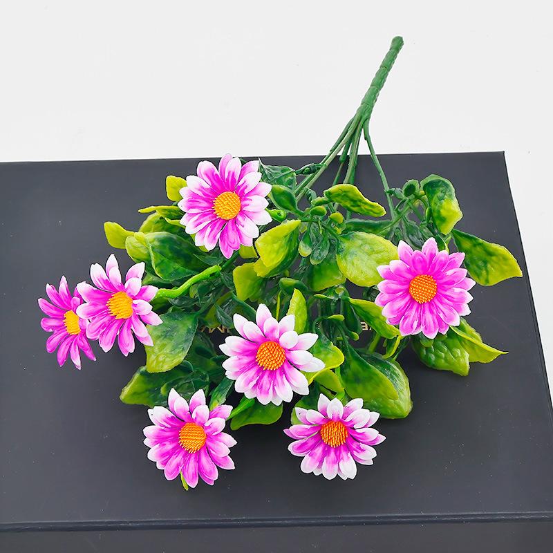 

Artificial Flowers Silk Fake Plants Daisy Wedding Wreath Home Room Table Decor Festival Outdoor Yard Scrapbook светло-розовый