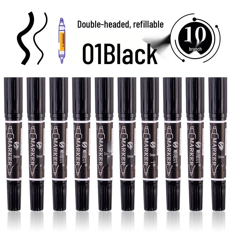 Snell 40-Color Double-Ended Oil-Based Marker Set for Children's Art and Professional Painting