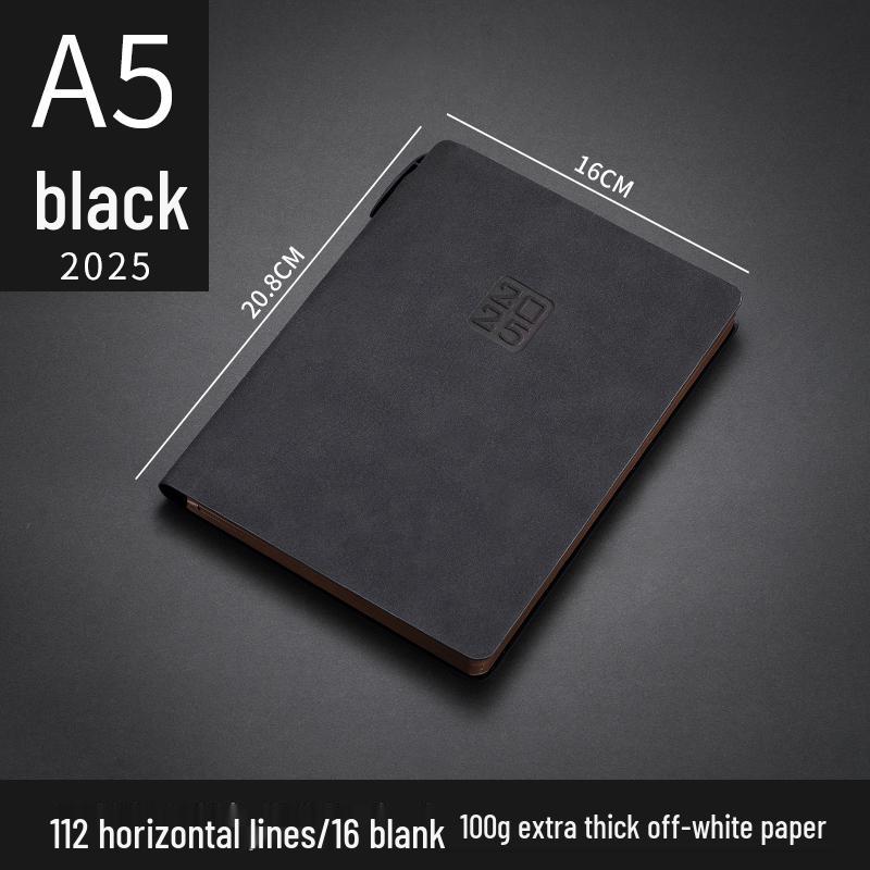 Customizable Sheepskin Notebook with Pen & Free Engraving - Company Logo 2025 Diary, A6/A5/B