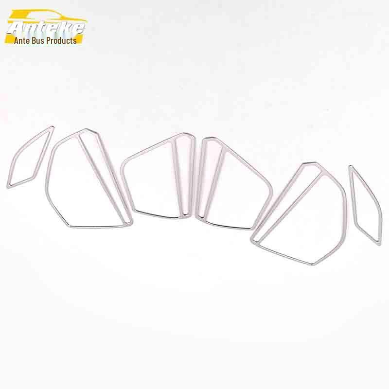 Golf 7 Audio Speaker Bright Ring Stainless Steel Door Cover Decoration Stickers