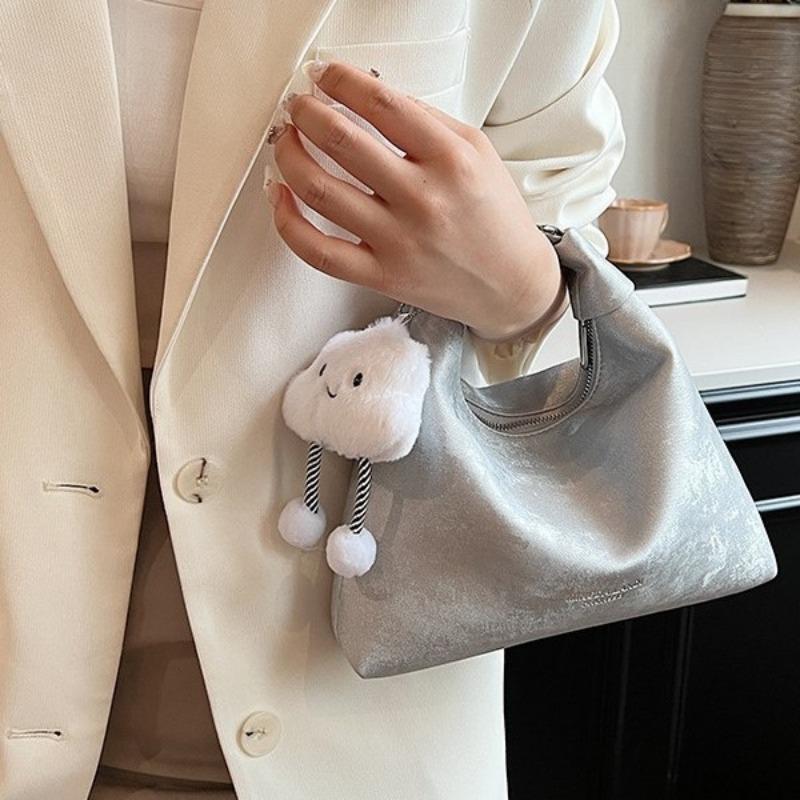 New trendy personalized commuter with pendant shoulder messenger bag zipper bow buckle women's bag