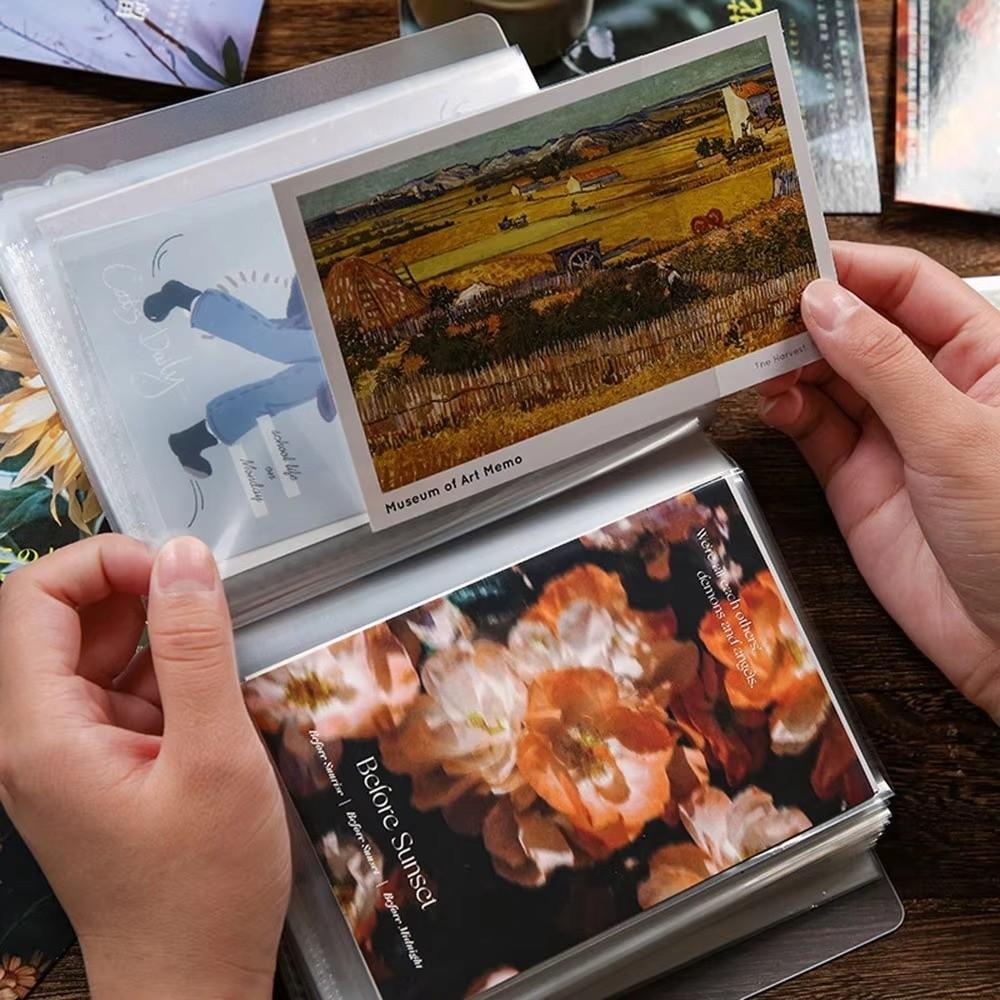 DIY 40 Pages/book Pocket Album Book A6 PP Photo Storage Book Transparent Large Capacity Decorative Book Information Booklet