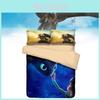 Cozy 3 Piece Digital Printed 3d Bedding Set Featuring Cartoon Characters Design