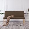 Bank 139,5 cm Braun Polyester