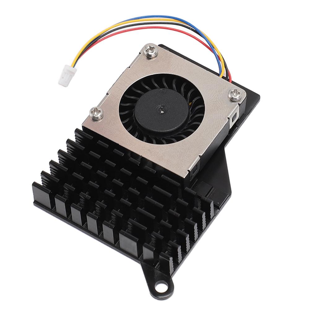 For RasPi 5 Active Cooler 4 Pin Connector Steady Running Aluminum Alloy Active Cooling Fan