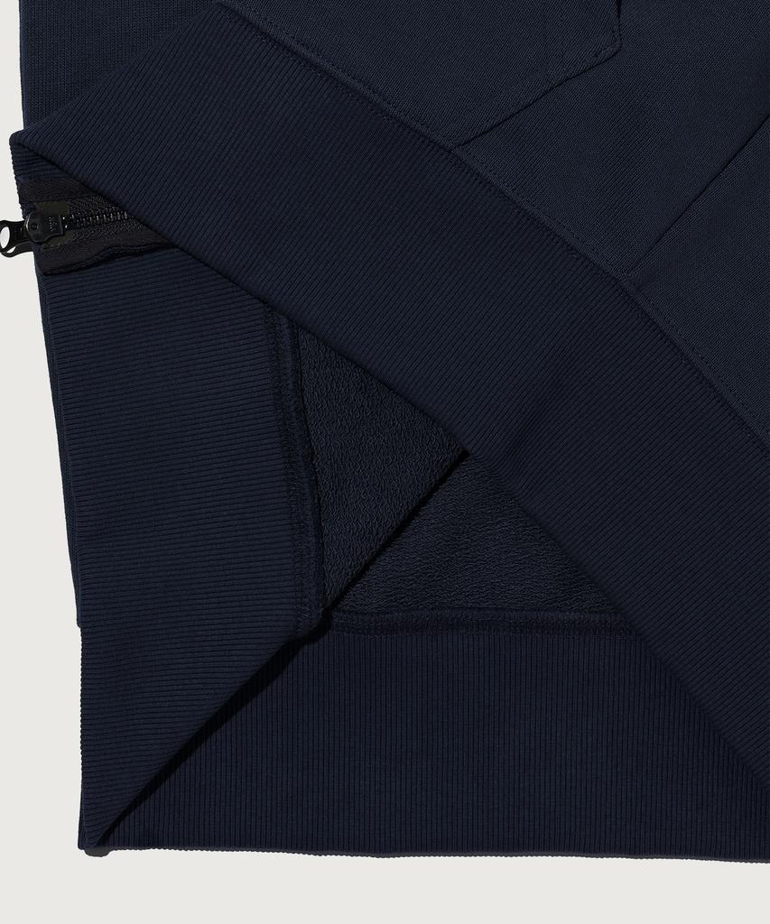 Champion Small Logo Loose Fit Zip-Up Hoodie Navy