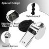 100 Pcs Stainless Steel Whistle with Lanyard, Sports Whistles for Adults, Loud Metal Whistle Bulk for Teachers, Coaches, Police, Referees
