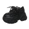 Fashion Women Platform Casual Breathable Mesh Shoes 2024 New Summer Chunky Sneakers 8CM Wedges Hidden Heels Hollow Leisure Shoes Woman