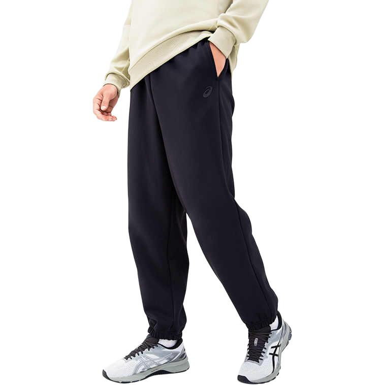 Asics Warme und bequeme gestrickte Sporthose mit mittlerer Leibhöhe für Herren, Hosen, Schwarz 2031F146-001
