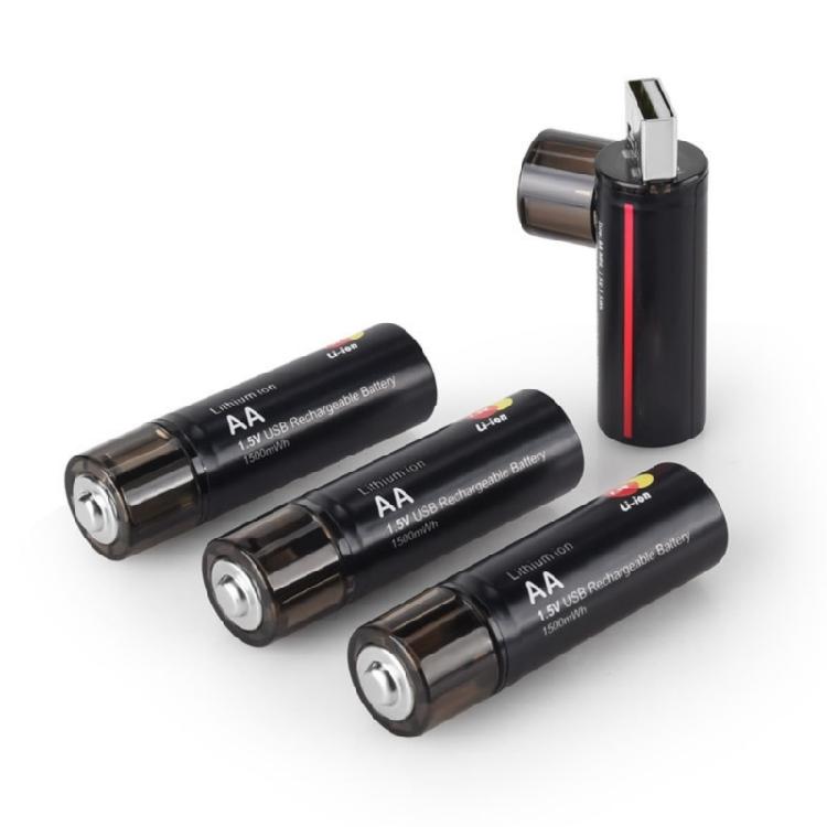 MultiDevice Compatible Rechargeable Lithium AA Battery With USB Port For Seamlessly Charging Environmental Benefits