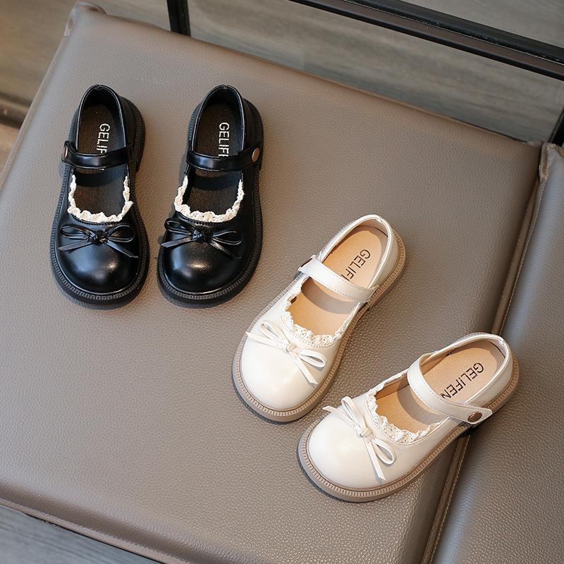 New Leather Shoes Summer Fashion Classic Princess Shoes Comfort Soft Sole Anti Slip Girl Shoe Retro Simple Daily Child Sandals