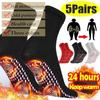 5Pairs Tourmaline Health Health Sock Thermotherapeutic Socks Self Heating Socks Men Women