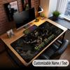 Alfombrilla de ratón extendida con nombre personalizado, alfombrilla de escritorio para juegos Attack on Titan para decoración de escritorio de oficina en casa