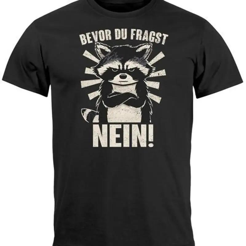 Mens Before You Ask No Raccoon Anti Motivation Statement T-Shirt - Men s Summer Cotton Graphic Tee S разноцветный