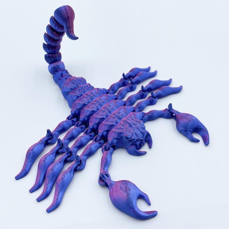 Scorpion 3D Printing Simulation Hinge Scorpion Plastic Toy Animal Model Prank Prop Big Scorpion Children'S Toy Gift