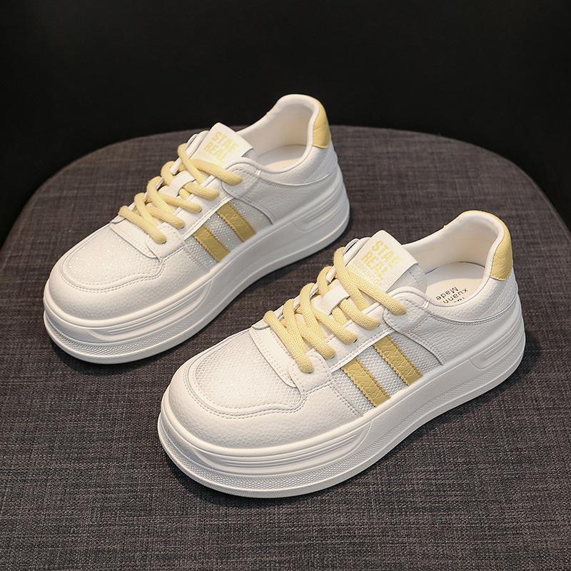 

Breathable little white shoes women s 2025 new summer versatile board shoes mesh hollow thin student casual net shoes 40 жёлтый