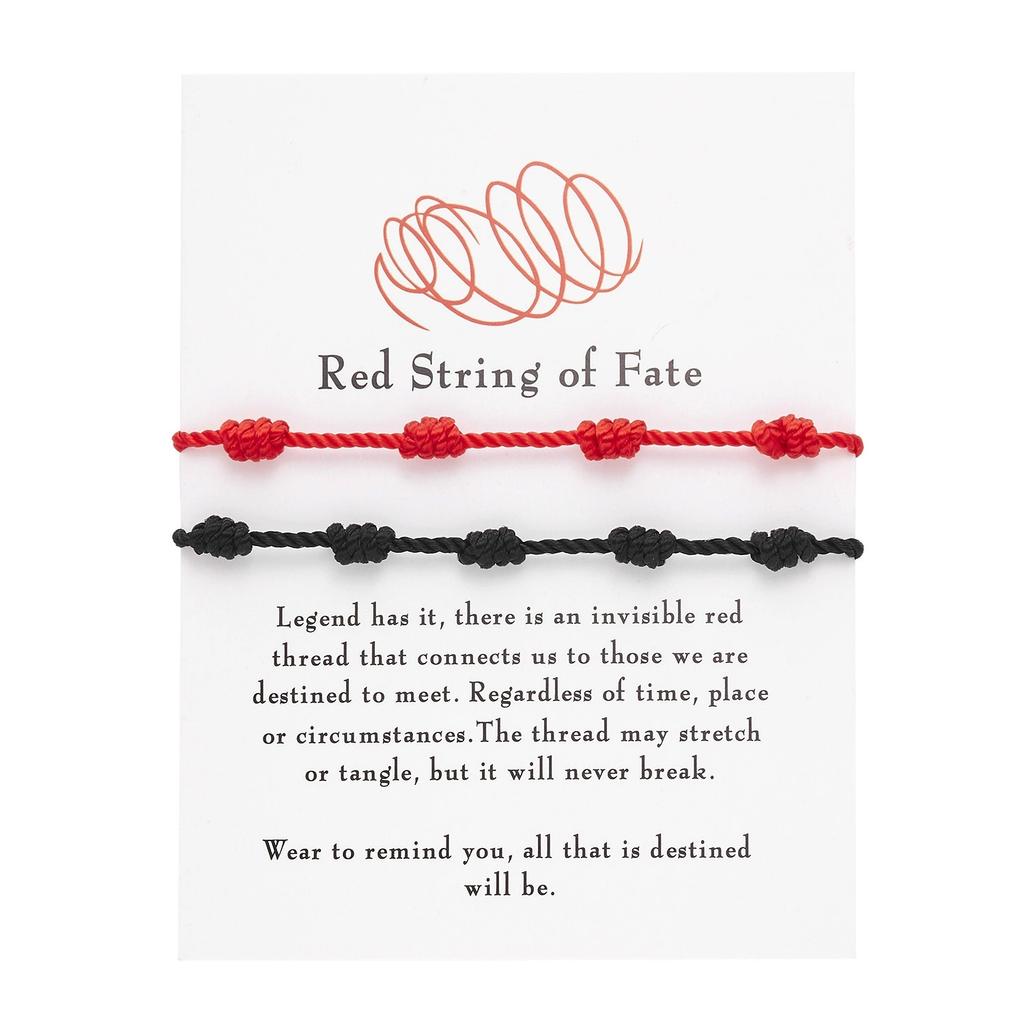 Handmade Knot Bracelet For Women Men Red String Of Fate Wrap Bangle Couple Good Lucky Friendship Jewelry Accessories
