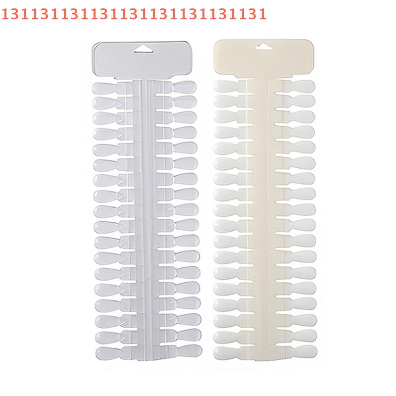 36 Stück Natur/Klare Farbe Karte Abnehmbarer Nagelkunst-Display Falsche Nagelspitzen Ständer Tropfendesign Maniküre Gel Lack Übungswerkzeug