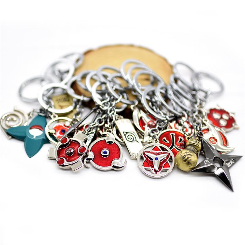 Anime Naruto Mask Keychain Uchiha Itachi Uzumaki Naruto Alloy Car Keychain Bag Pendant Key Ring Boys Girls Cosplay Accessories