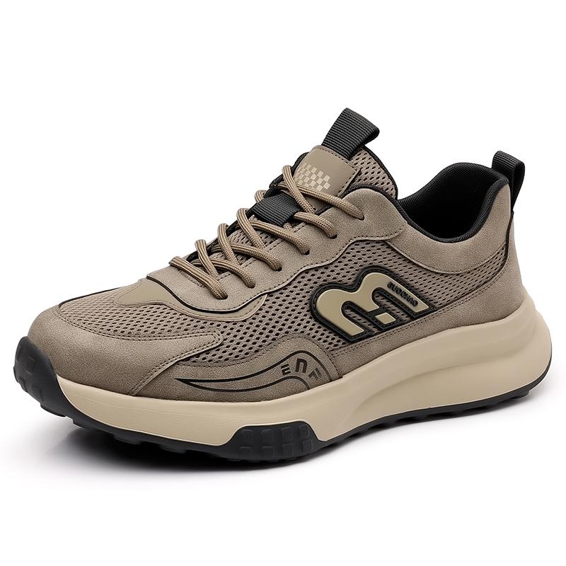 

New summer fashion men s lightweight running cushioned sports shoes. Made of breathable mesh material, suitable for outdoor gym 38 хаки