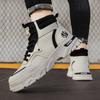 New Boots Shoes for Men Leather Boots High Tops Casual Shoes Youth Street Fashion All-match Ankle Boots 2024