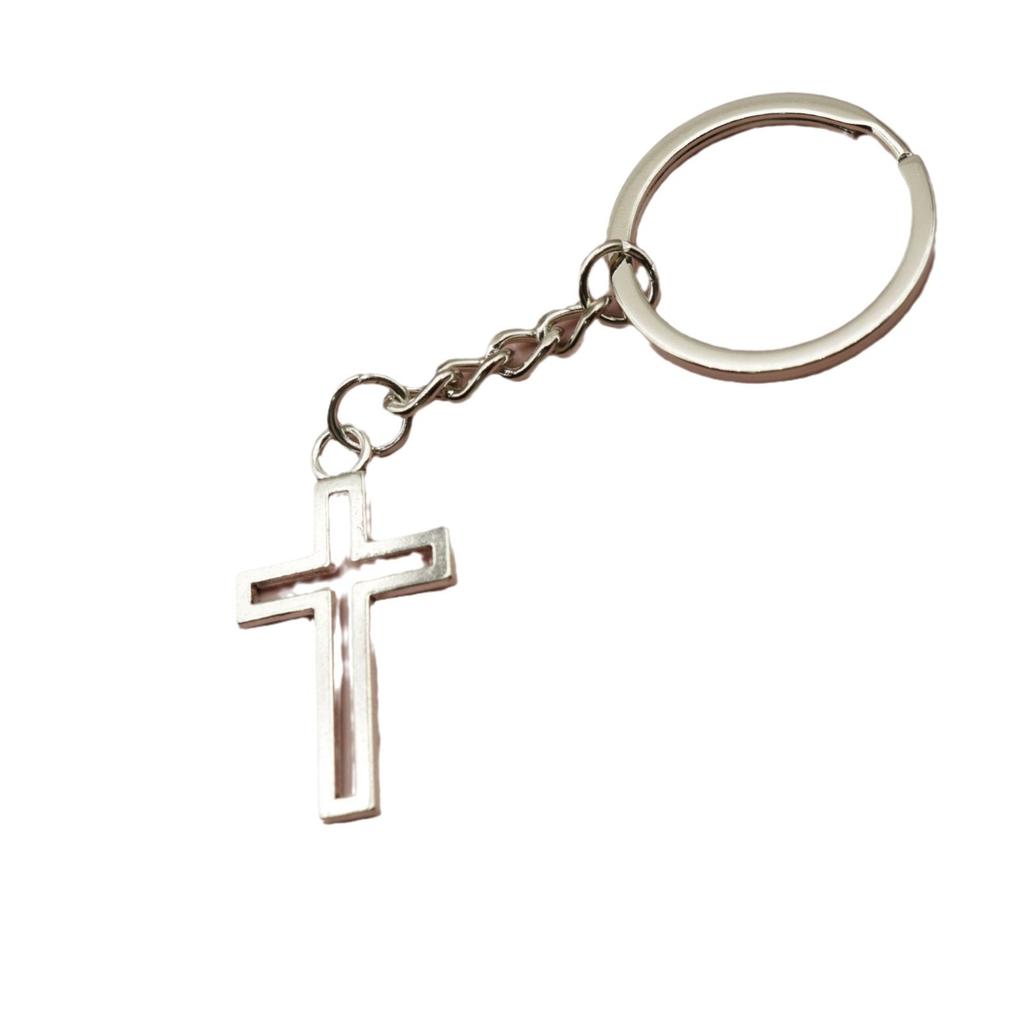 Popular Jewelry Simple Cross Key Chain Pendant