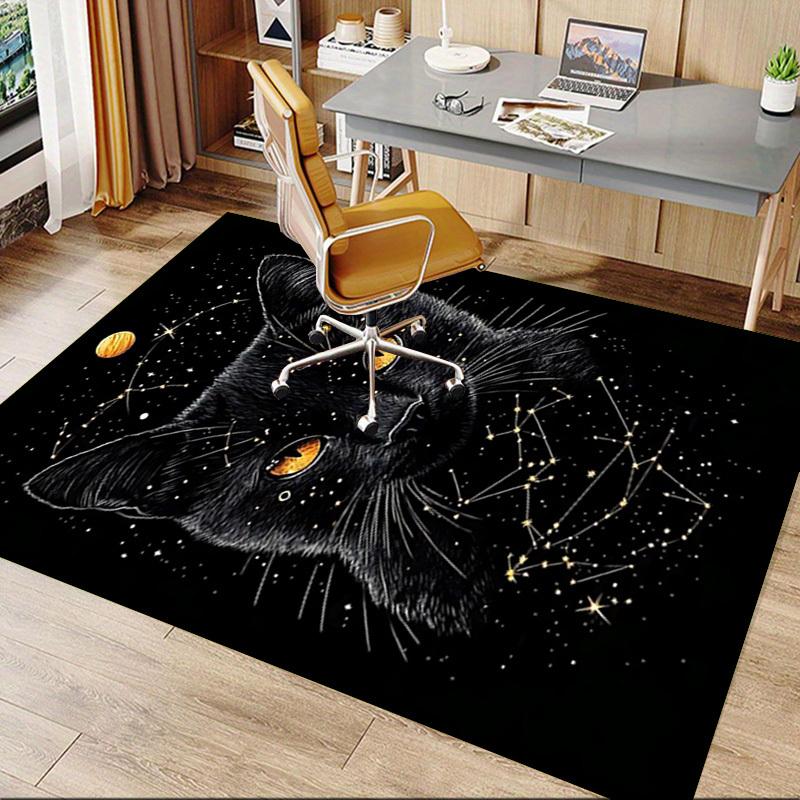 1pc cat constellations Carpet Anti Slip Polyester Floor Mat for office,Bedroom