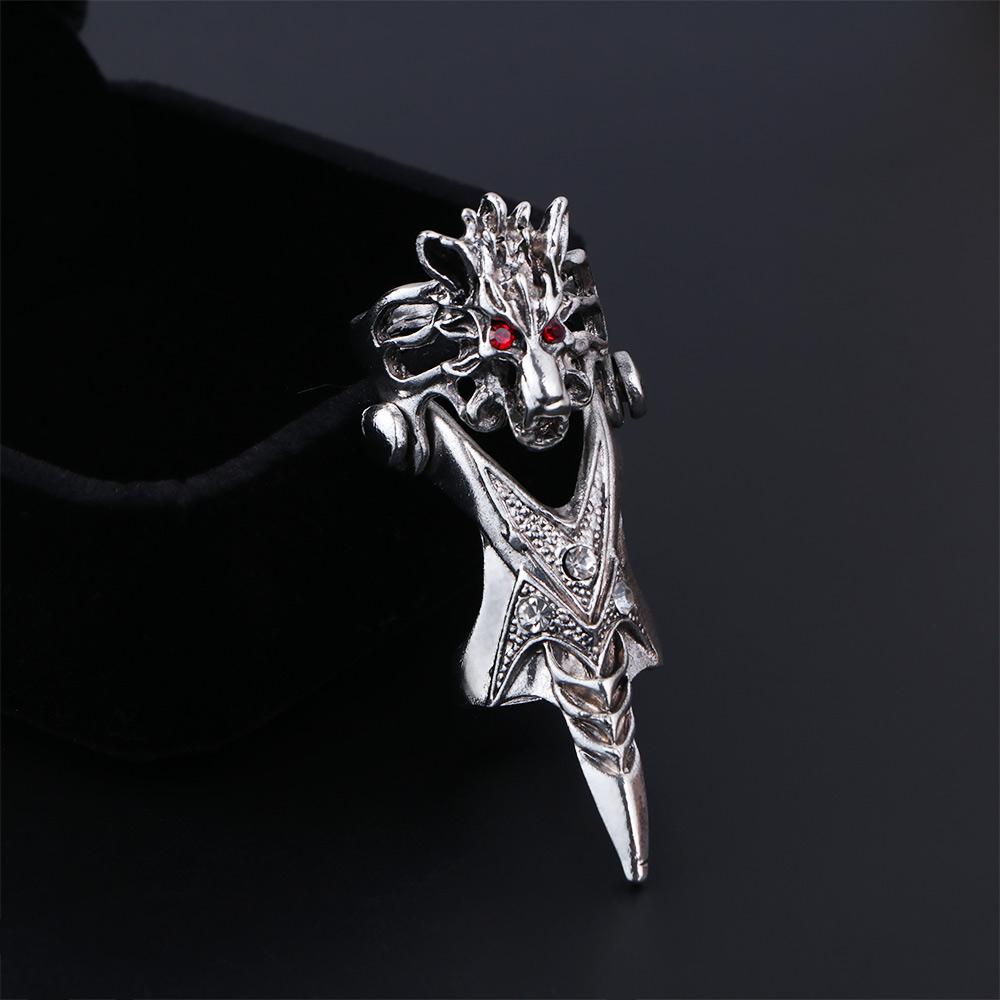 Gothic Claw Ring Male Zinc Zinc Alloy Skull Dragon Ring Korean Style Ring Fashion Jewelry Knuckle Ring