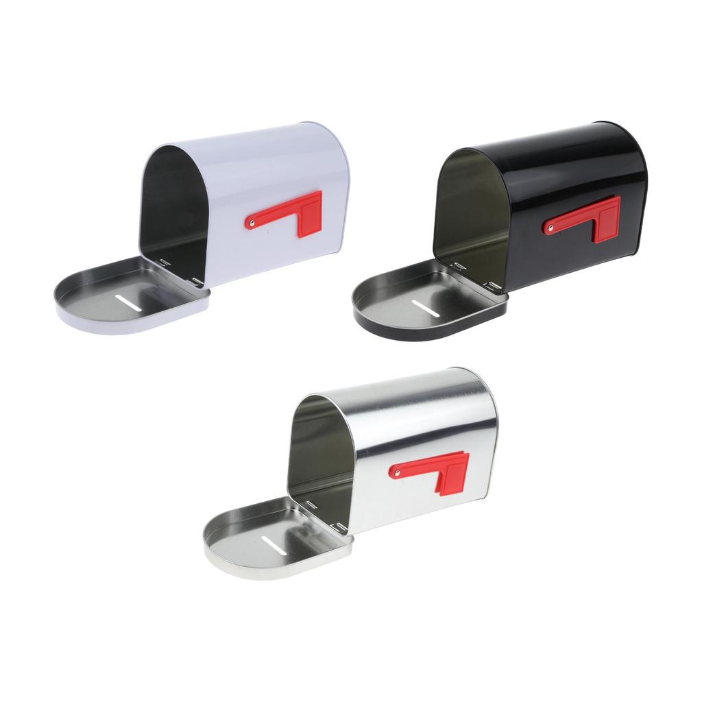 Mailbox Windproof Mail Insertion Modern Iron Letterbox for Outdoor Gate Door