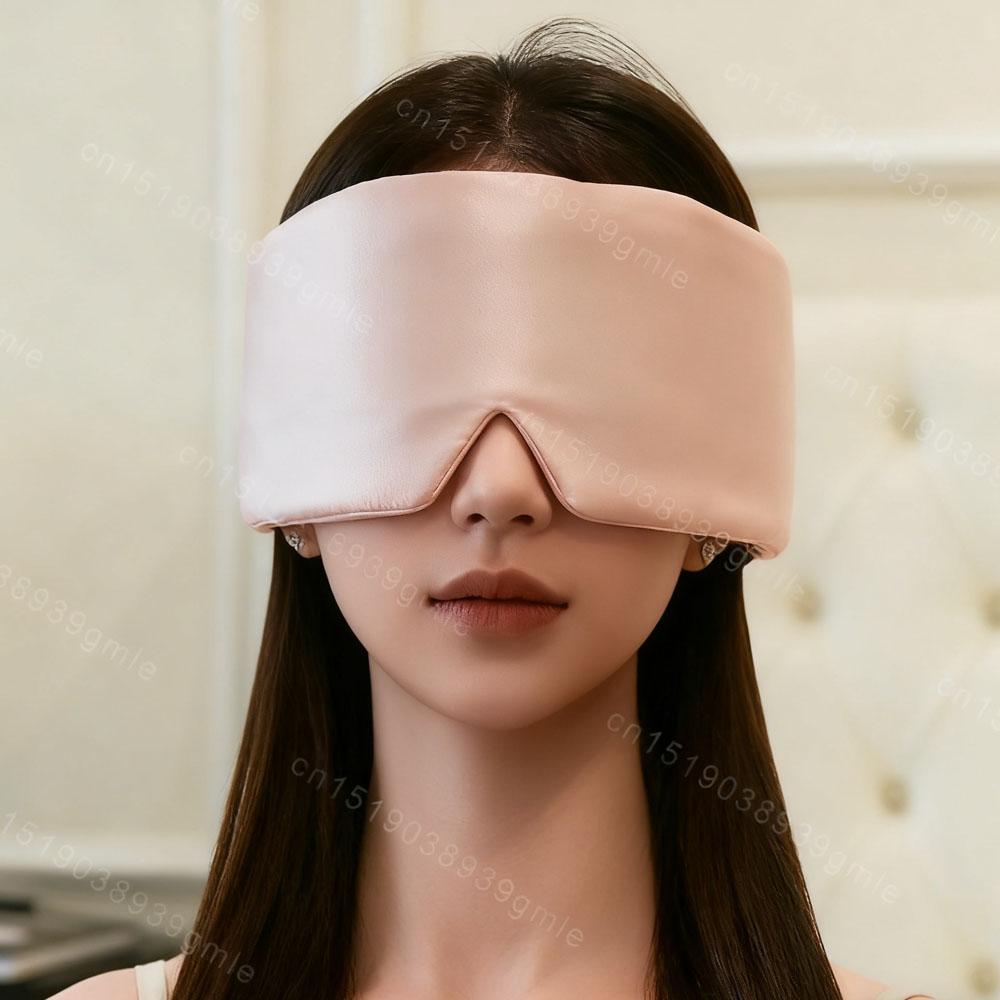100% Silk Sleep Mask Blocking Light Eyepatch Soft Padded For Travel Nap Eyeshade Relaxation Noise Reduce Sleeping Aid Eye Mask