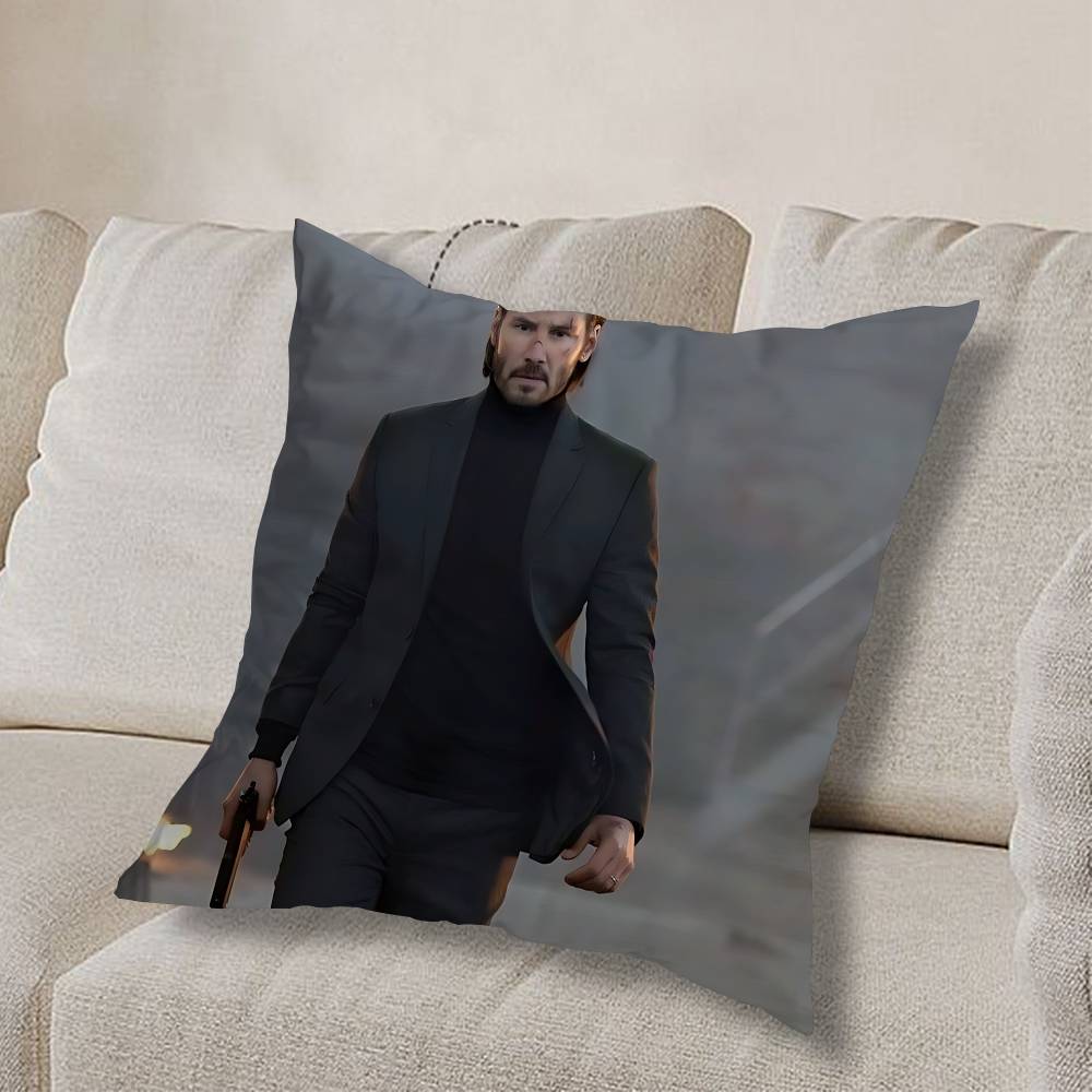 top assassin J-John Wick Pillow Case Sofa Living Room Bedroom Headboard Backrest Cushion Square Cushion Nap Time