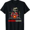 Dinosaur Playing Drum Musician T Rex Drummersaurus Music T-Shirt