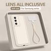 Custodia con Laccio in Morbido TPU per Samsung Galaxy S25 S24 FE S23 S22 Ultra S25 Edge A56 A26 A16 A17 A36 A55 A54 A15 5G Copri Telefono con Cinturino