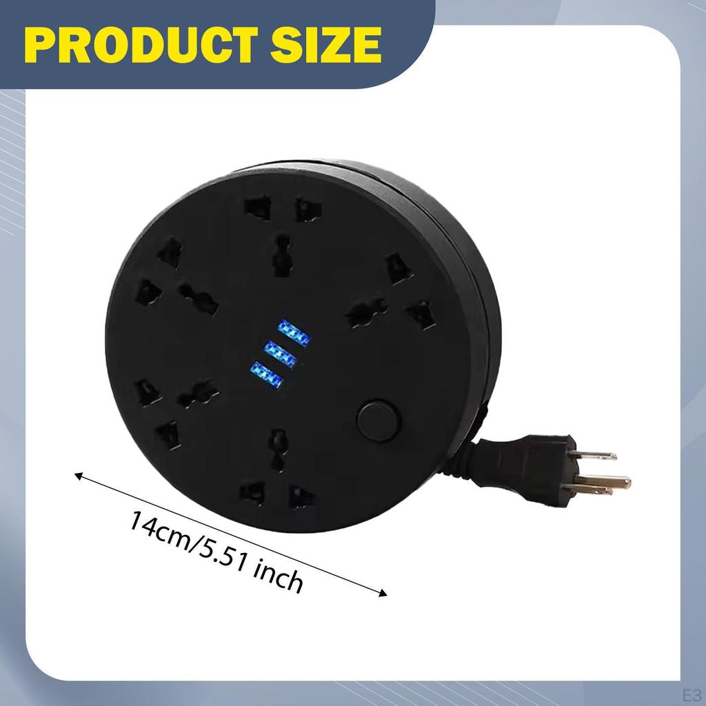 Stromverlängerungsleiste Haushalt Praktische Leiste für Wohnheim Heim Büro