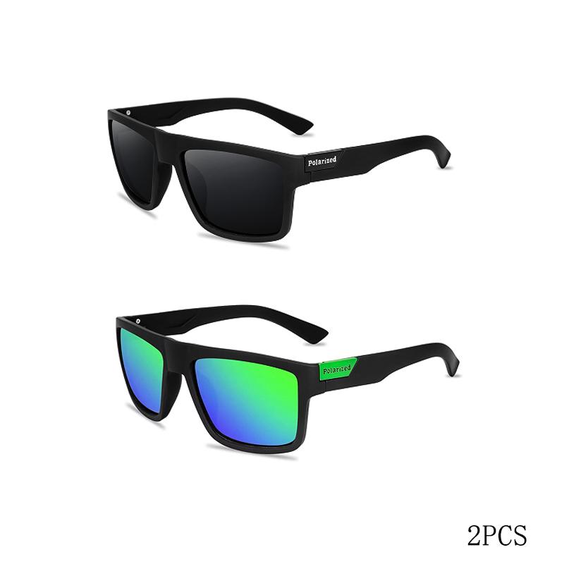 Luxury Polarized Sunglasses Fashion Square Male Sun Glasses Vintage Driving Fishing Eyeglasses Sport Shades UV