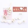 6Pcs Fun Notes Fridge Magnets Stickers Anti-slip Fridge Decoration Memo Pad Fixation Piano Clef Memo Magnets Refrigerator Decoration