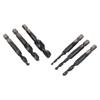 Wood Drilling Tools Composite Tap Set 6 Piece Set Enhanced Functionality Integrated Storage Box For Woodworking 4*0.7