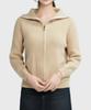 Keulleiseu Mono Zip-Up Knit Sweater_Ivory