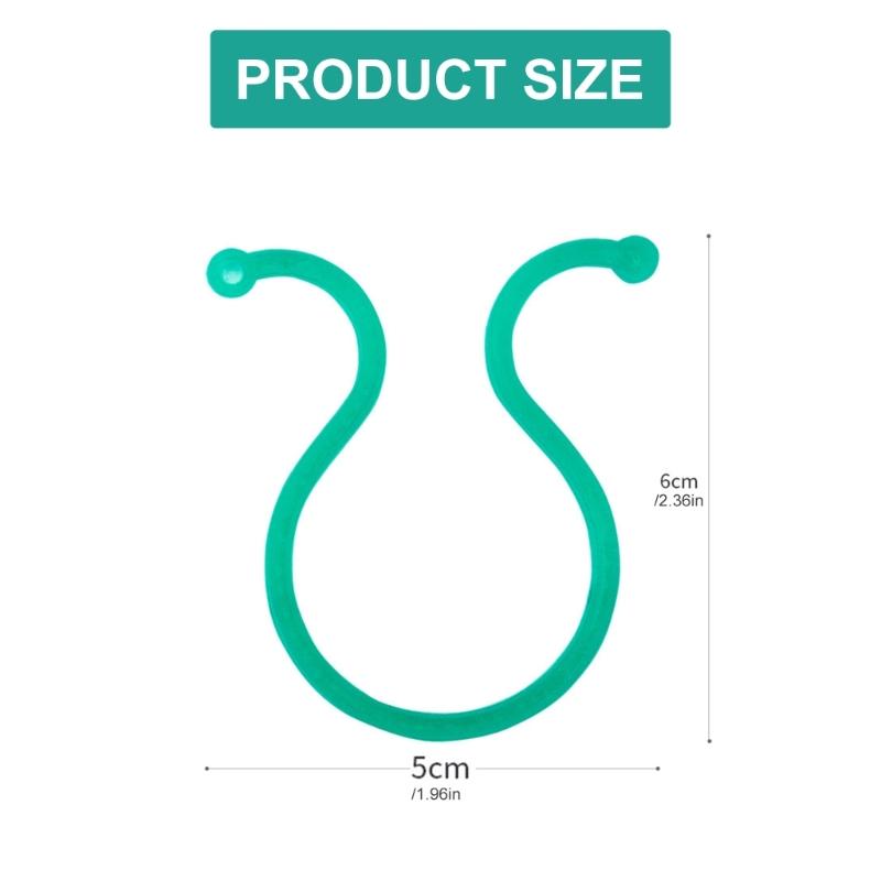 Gentle Plant Support Clips for Climbing Vine Reusable Durable Plastic Clips Tomato Cucumber Gardening Indoor Outdoor Use