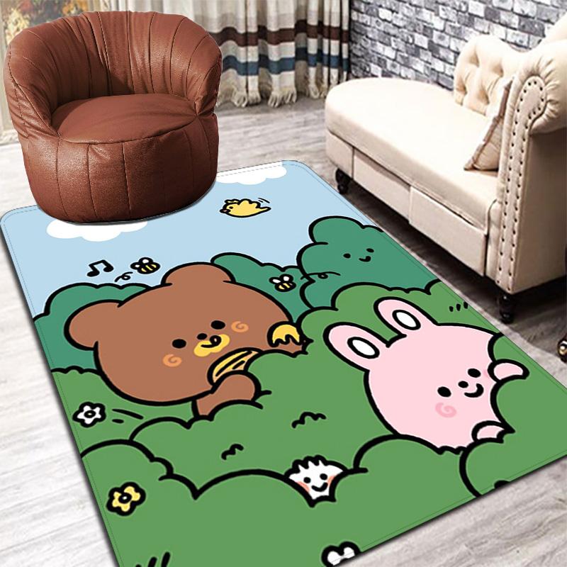 Cartoon Animals Rug Floor Mat for Living Room or Bedroom Soft and Comfortable Carpet a Gift for Birthday and Holiday.SFF0917347