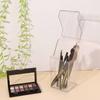 Transparent Cosmetic Brush Storage Box Dust-proof Pen Holder Desktop Storage Bucket  Bedroom