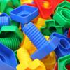 Plastic Nuts And Bolts For Kids Screw Building Blocks Fine Motor Skills Montessori Educational Toys Bloc De Construction