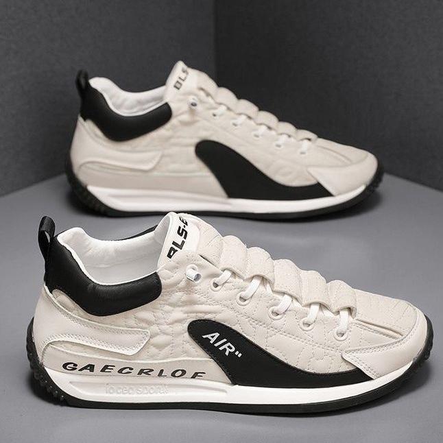 Zapatillas de deporte para hombre, suela suave, zapatos para correr, moda informal, cuero de microfibra, altura superior, zapatos aumentados