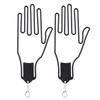 2Pcs Golf Glove Plastic Support Stretcher Bracket Rack Hanger Tool Accessory Supply Black