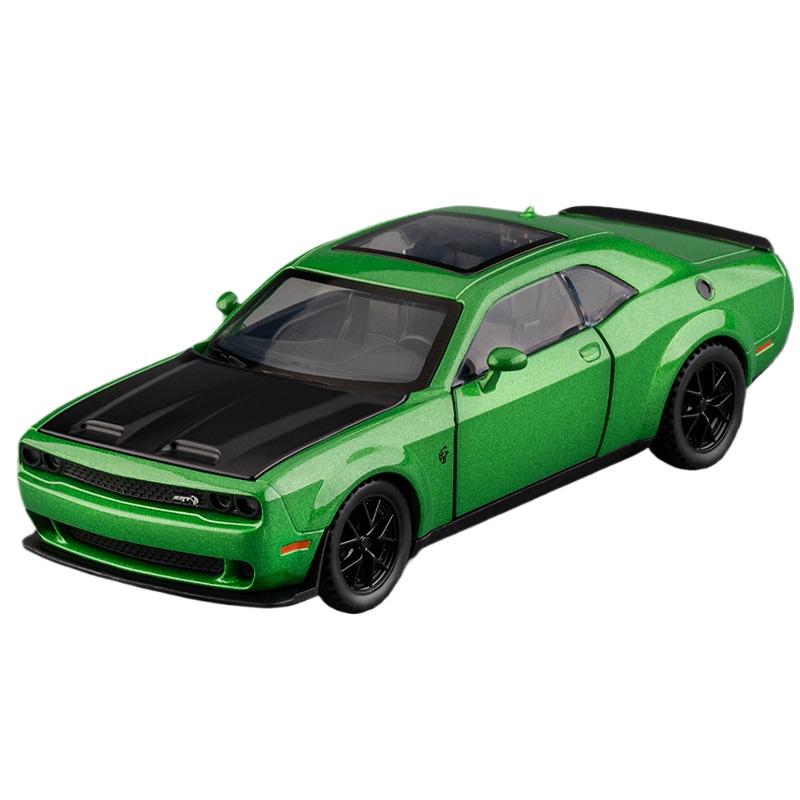 1/32 Dodge Challenger SRT Car Model Alloy Die-cast Simulation Hellcat Muscle Sports Car Model Boy Toy Car Holiday Birthday Gift
