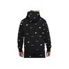 Nike Bluza z kapturem z nadrukiem na całej powierzchni Club Fleece Męska Czarna FB7435-010